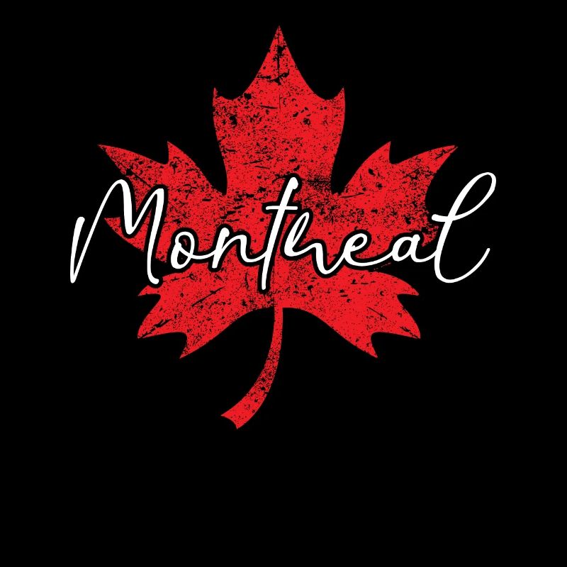 Montreal Canada Red White Cloverleaf