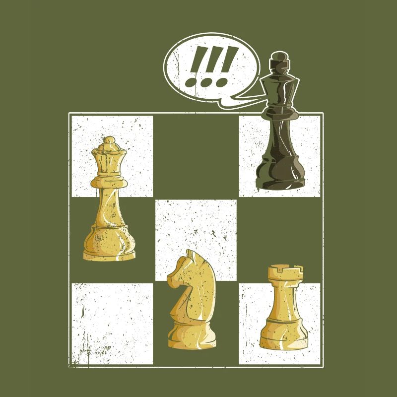 Jeu d’échecs Tshirt Chessboard Checkmate Chess