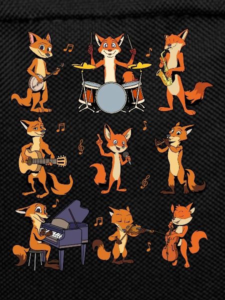 Cartoon Fuchs Big Band