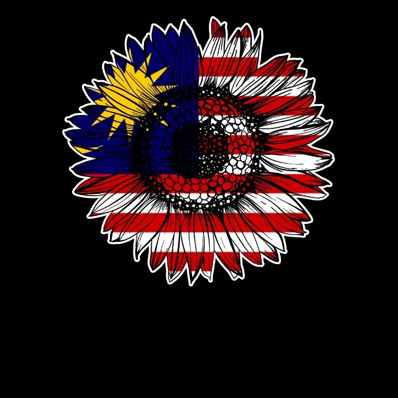 Malaysia Flag Sunflower