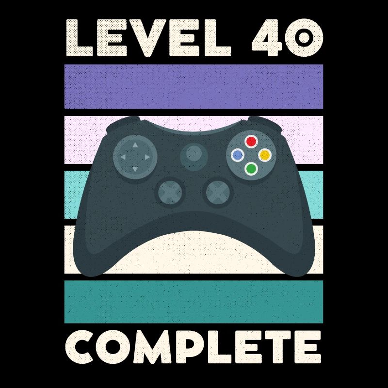 Level 40 Complete 40 Jahre 40. Geburtstag