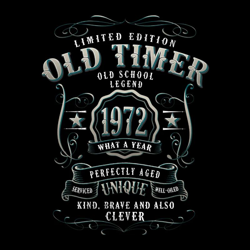 1972 geboren 50 Geburtstag Old Timer 1972