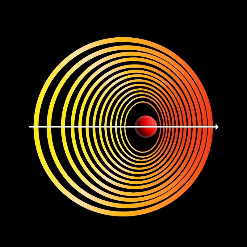 Doppler Effect Illustration Physics