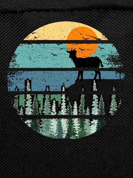 Retro Howling Wolf Wild