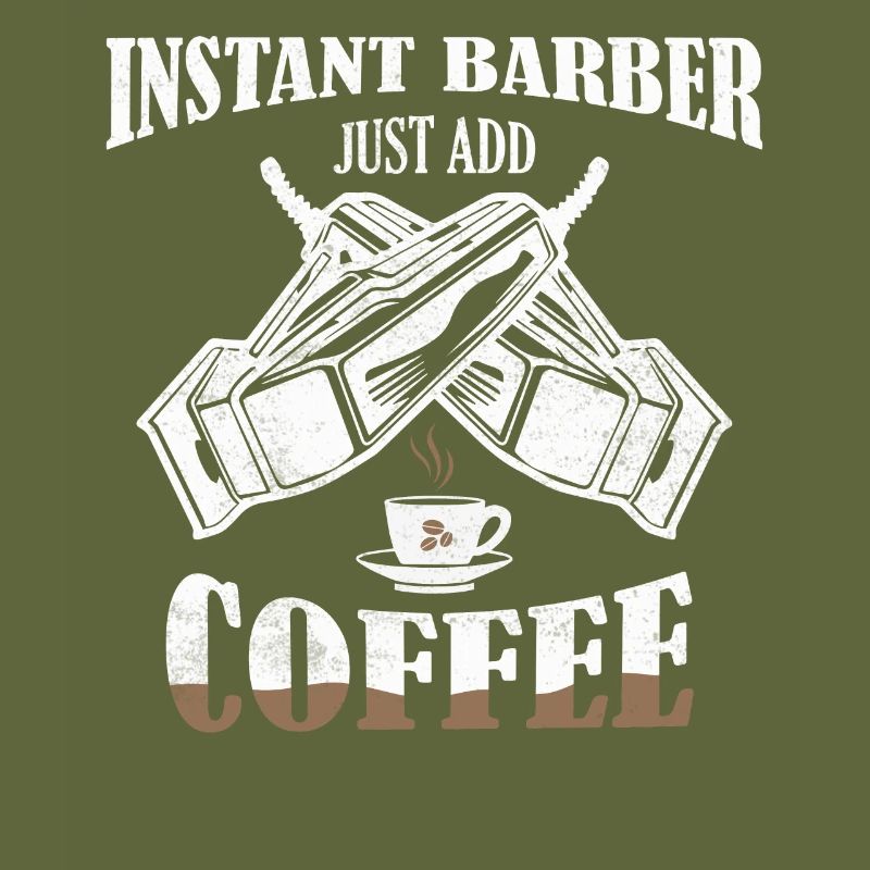 Instant Barber Il suffit d’ajouter café Coupe de cheveux Barbe