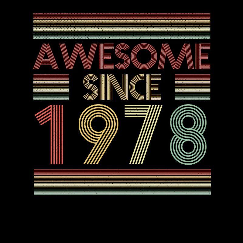 Awesome since 1978 retro birthday