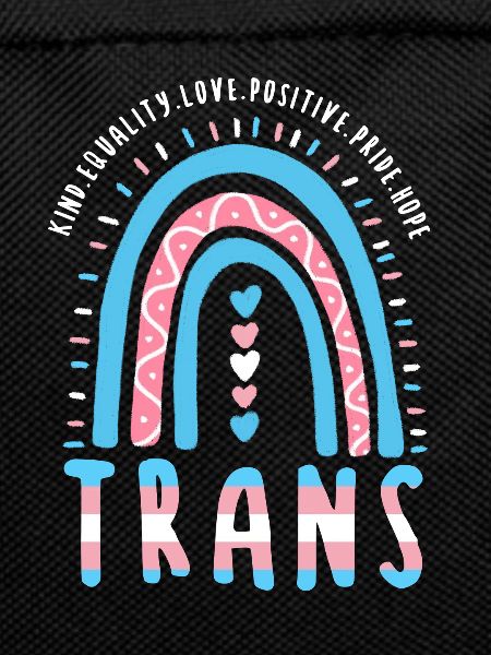 Transgender Saying Trans Boho Rainbow