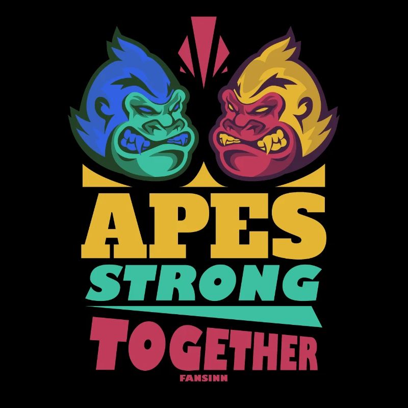 Singes forts ensemble