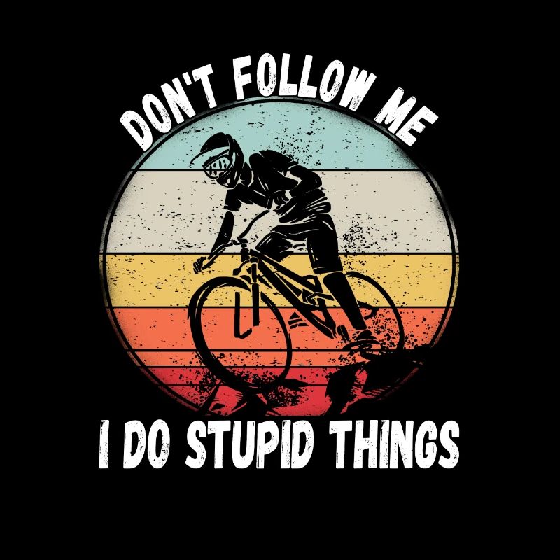 Ne me suivez pas, je fais des choses stupides en VTT