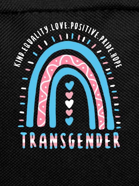 Trans Saying Transgender Boho Rainbow