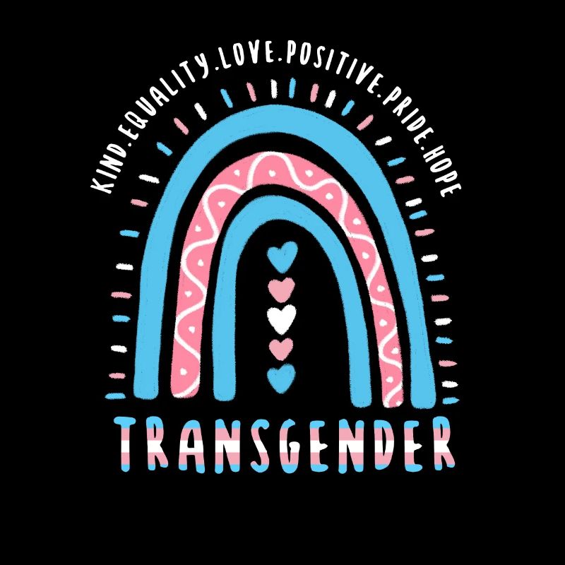 Trans Saying Transgender Boho Rainbow