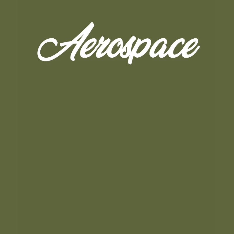AEROSPACE CURSIVE TEXT NOVELTY HOBBY
