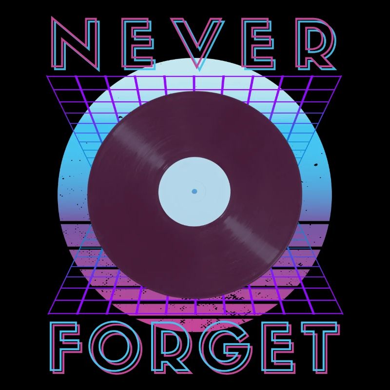 Never Forget Retro 80er 90er Nostalgie