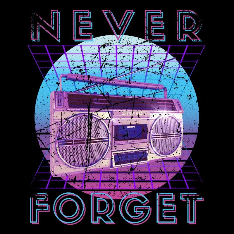 Never Forget Retro 80s 90s Nostalgia
