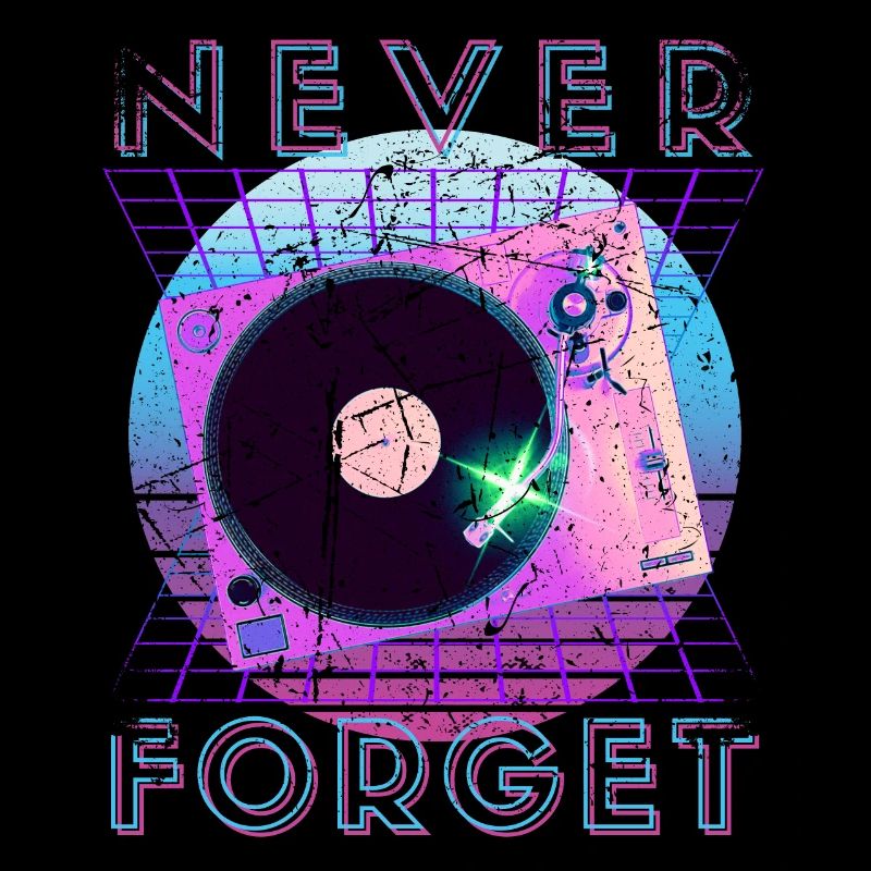 Never Forget Retro 80er 90er Nostalgie