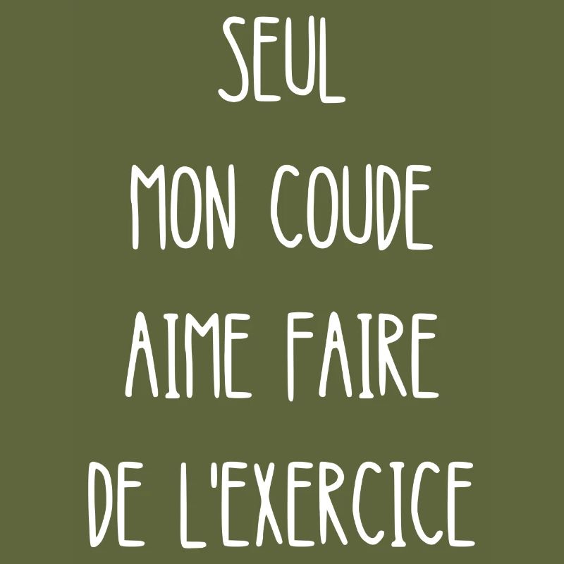 seul mon coude aime faire de l'exercice