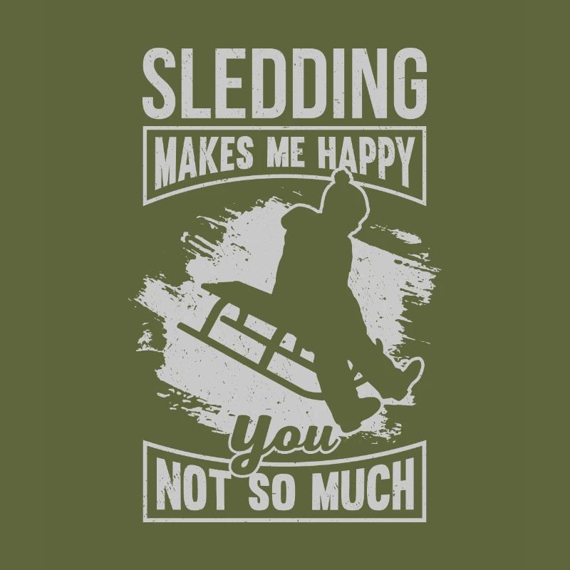 Sledging Winter Sledge Gift