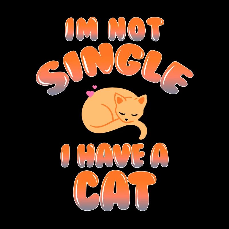 I'm Not Single I Have Cat Funny Cat Lover Tee