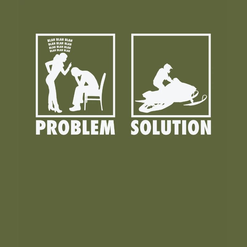 Winter Snow Jet Ski Snowmobile Statement Problem