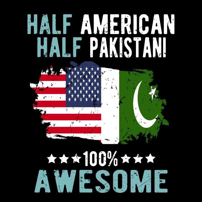 Half American Half Pakistani