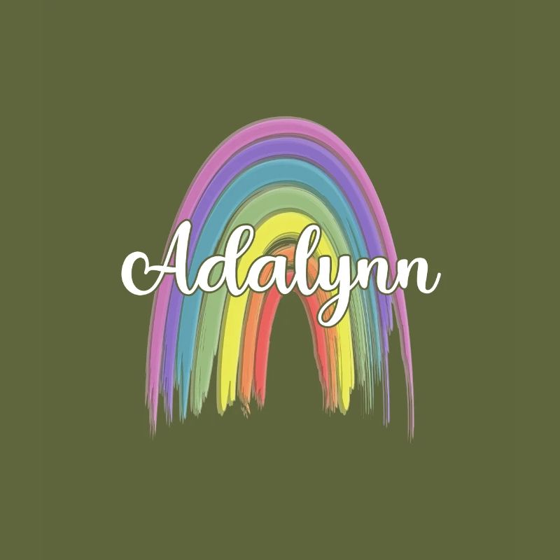 ADALYNN Rainbow Cursive