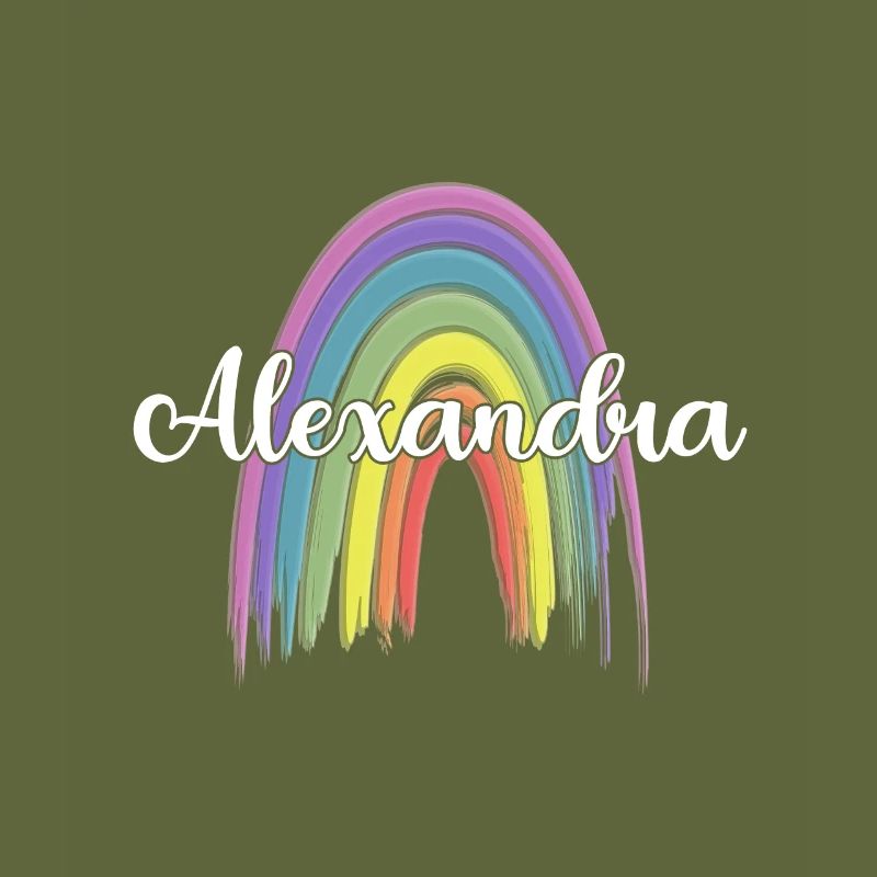 ALEXANDRA Rainbow Cursive