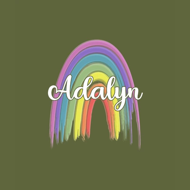 AALIYAH Rainbow Cursive
