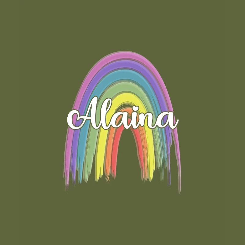 ALAINA Rainbow Cursive