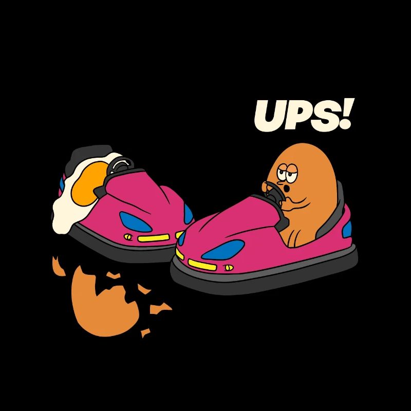 Eggs riding push car gift