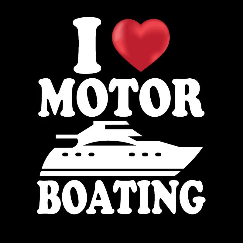 Ich liebe Motorboot Bootfahren See Bootfahren Sommerboot