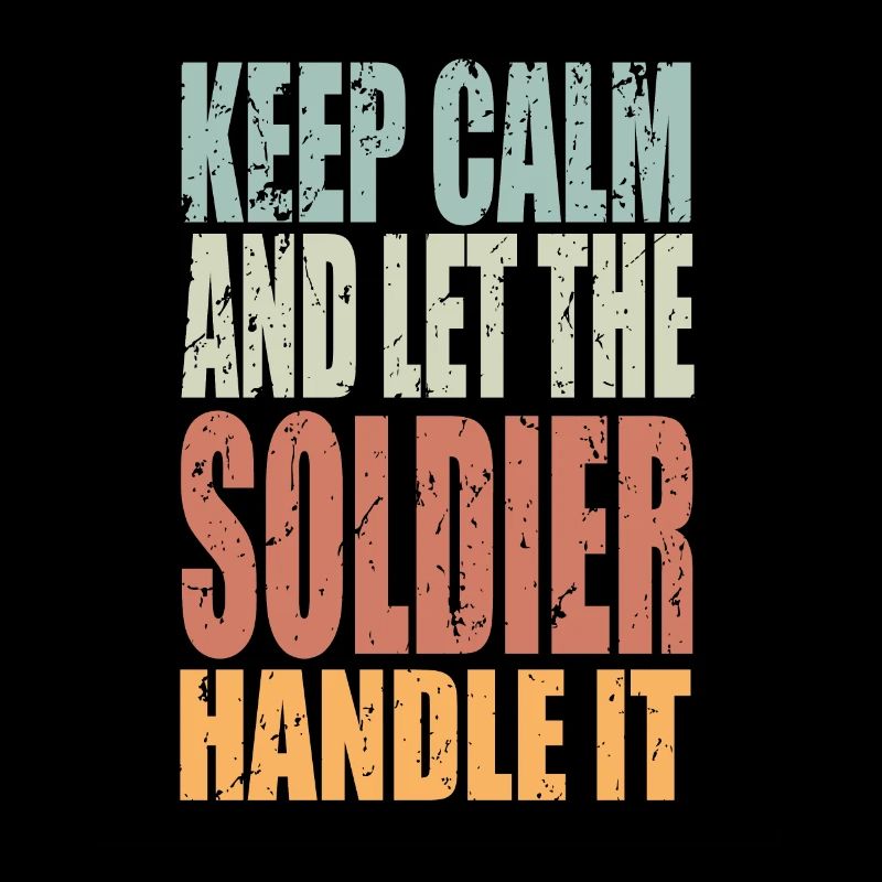 Keep Calm Soldat Spruch Soldat Geschenk