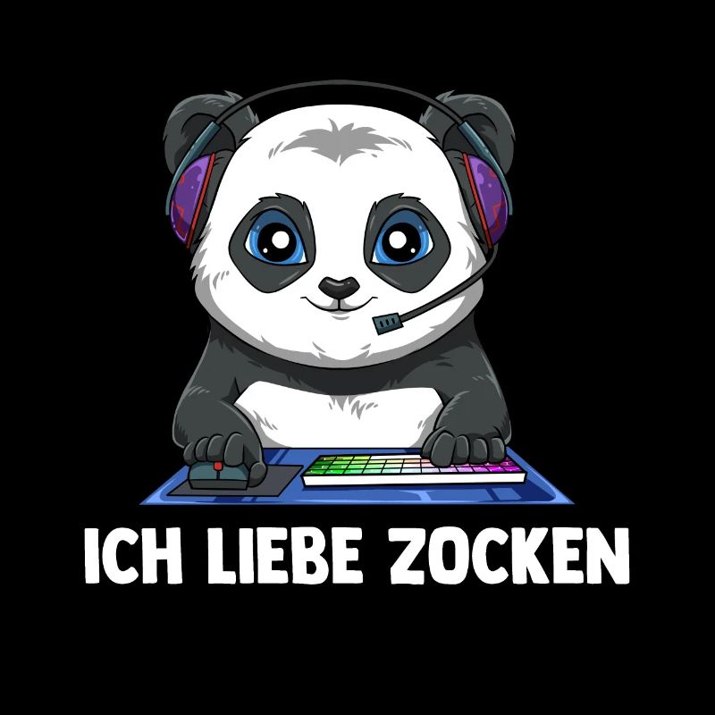 Ich Liebe Computer Zocken - Gaming Panda
