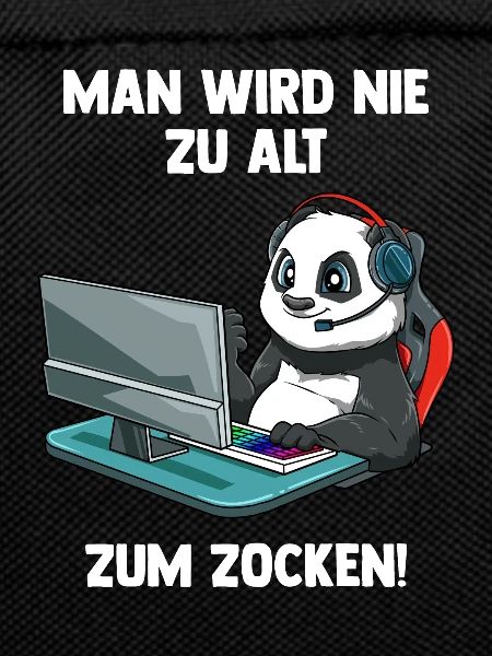 Lustiger Gaming Panda - Computer Spiele