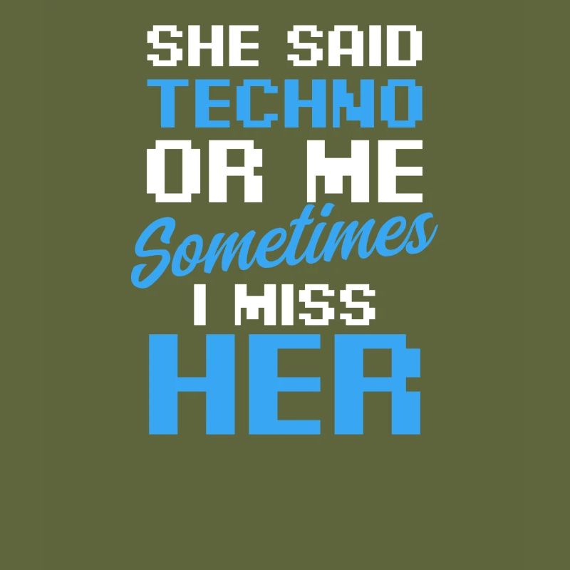 EDM Rave Techno sagte Techno oder ich manchmal vermissen