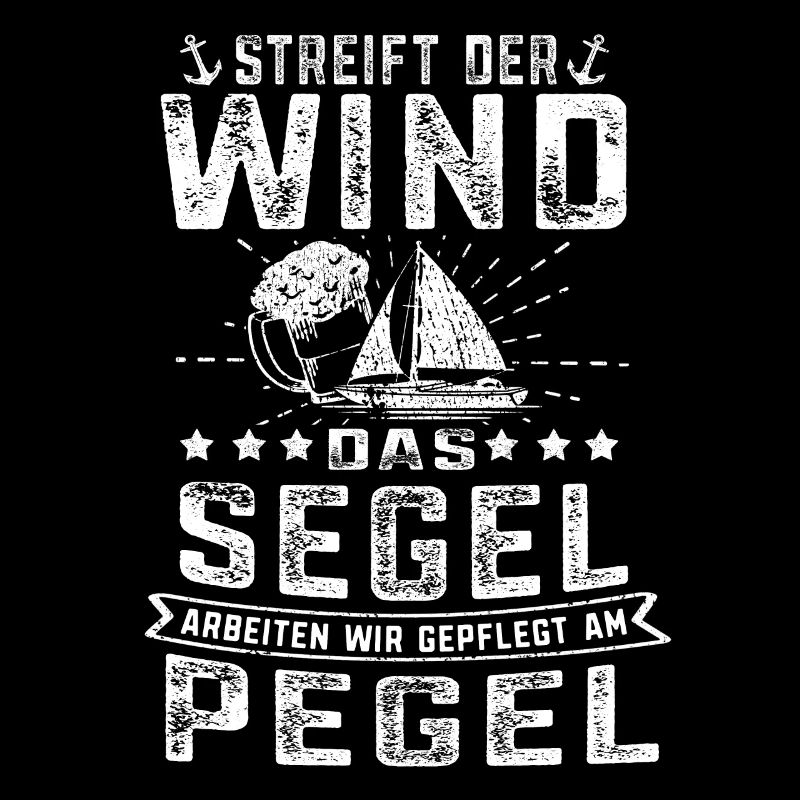 Wind Segel arbeiten am Pegel Boot Meerliebhaber