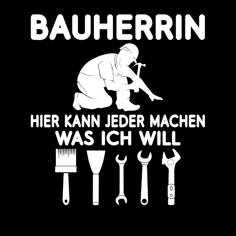 Bauherrin Hausbau und Häuslebauer Baustelle