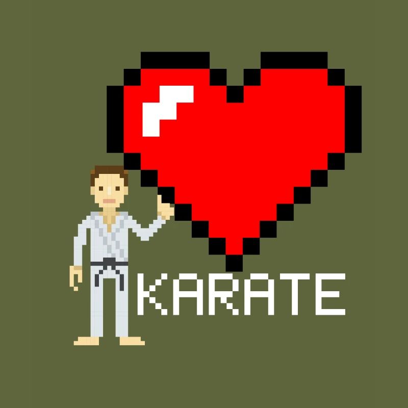 Karate Pixel - Karate Geschenkidee
