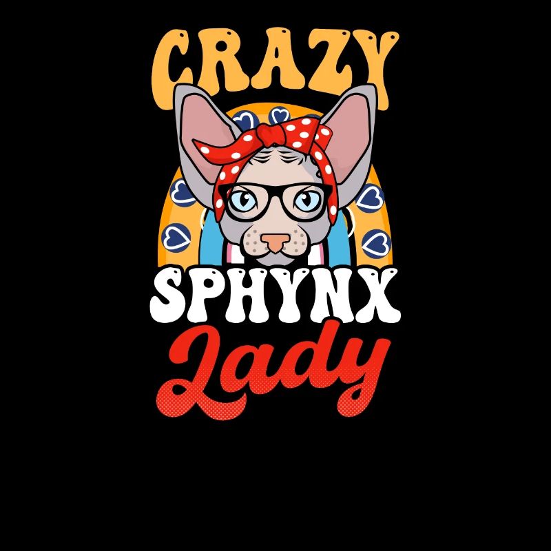 Sphynx Katze Verrückte Sphynx Dame