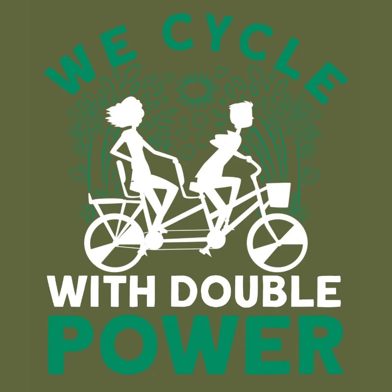 Nous faisons du vélo avec un vélo tandem à double puissance