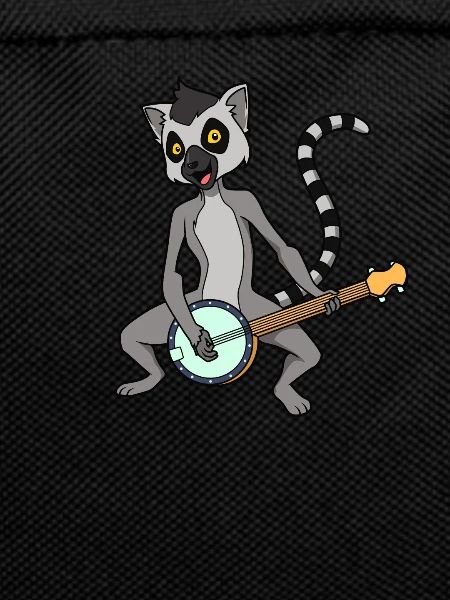 Comic Lemur plays banjo