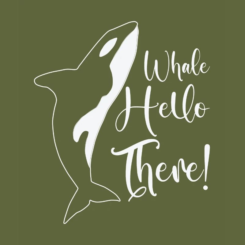 Whale Hello There Orca Marine Biologist