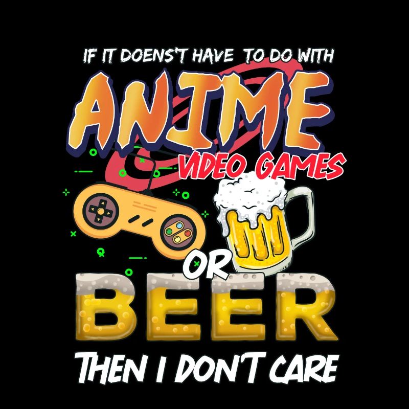 Anime Videospiele Bier Geschenk