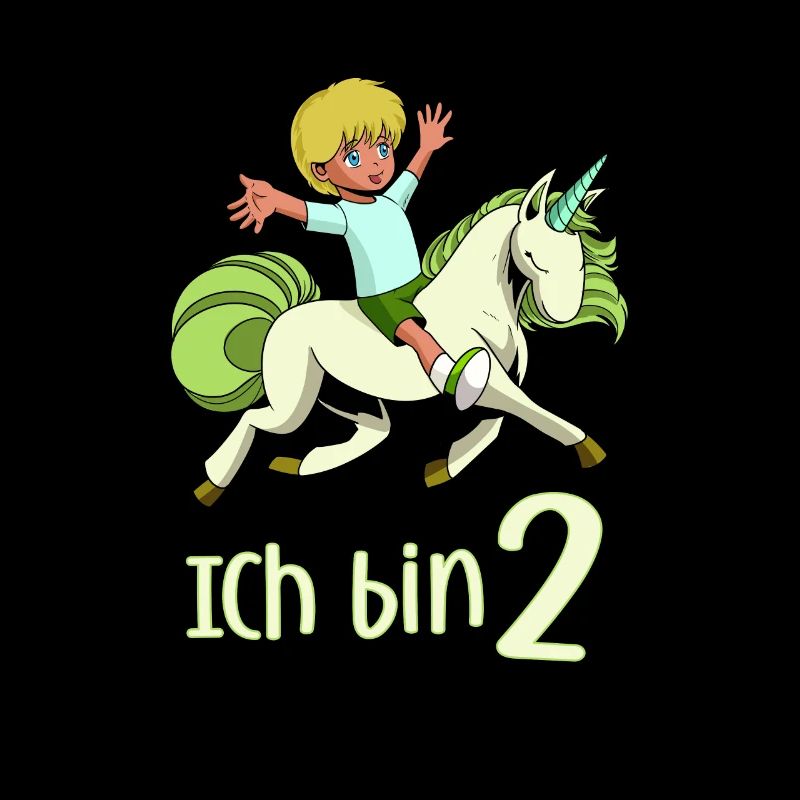 Geburtstagsshirt Einhorn - 2 Geburtstag Junge