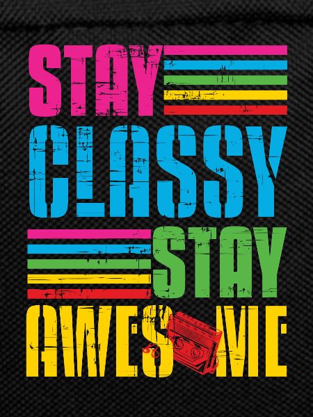 Classy Stay Aweome Retro Walkman