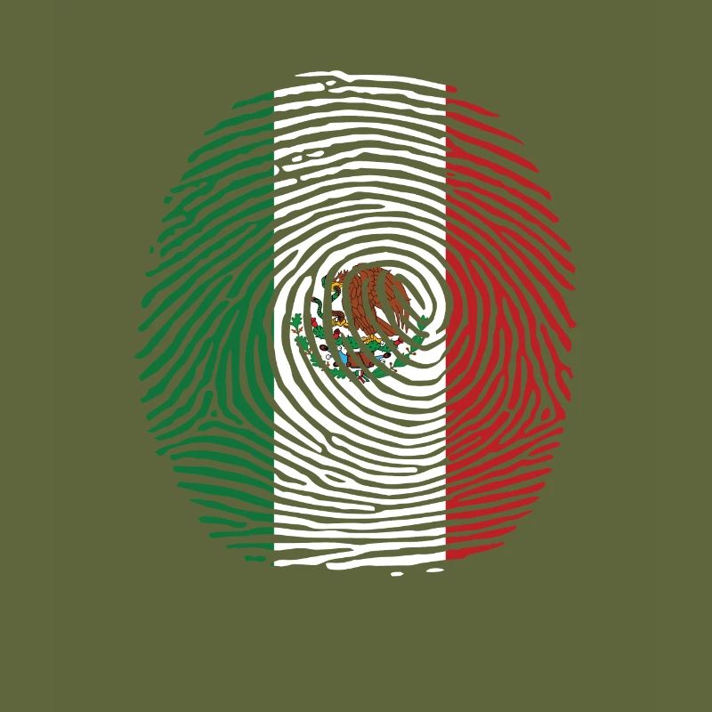 empreinte digitale du drapeau mexicain