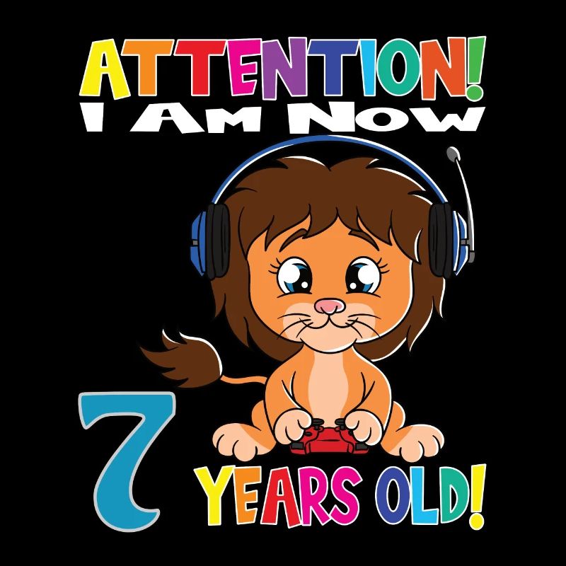 Dino Birthday I Am Now 7 Years Old