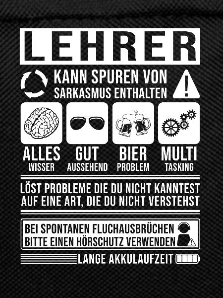 Lehrer Spruch lustig