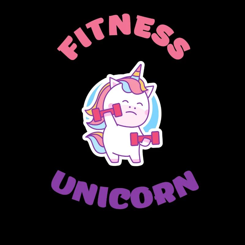 Fitness Unicorn, EInhorn, Magic, Regenbogen, Train