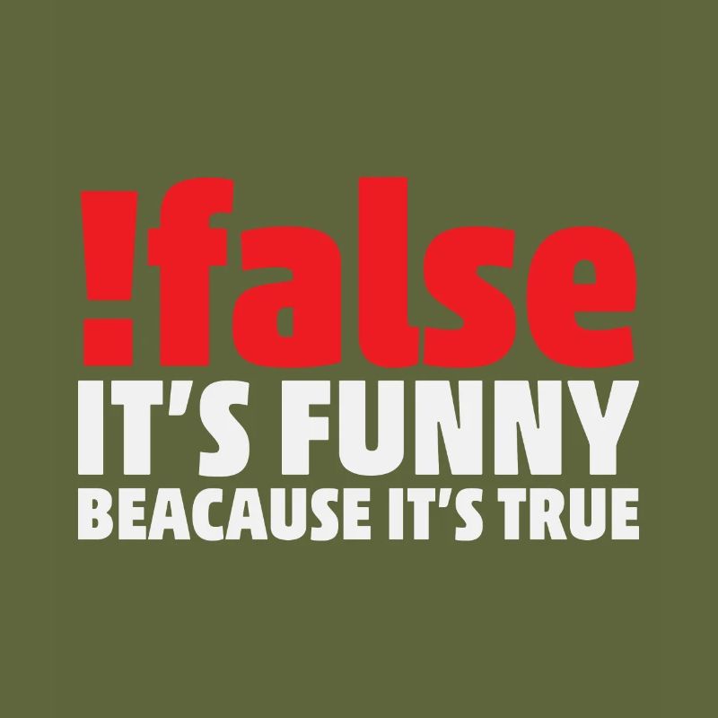 False it's funny because it's true Programmer