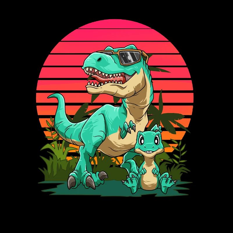 Papasaurus Dadasaurus - Cooler Vater-Sohn-T-Rex